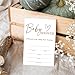 SIXEIGHT Minimalism Baby Shower Invitations, White Baby Shower Party Invitations for Boy Girl, 25 Pack Double-sided Invites with Envelopes, Gender Reveal Party Supplies Decorations-A16