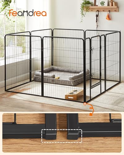 Feandrea Freilaufgehege, Laufstall DIY, mit 8 Gitterplatten je 80 x 100 cm