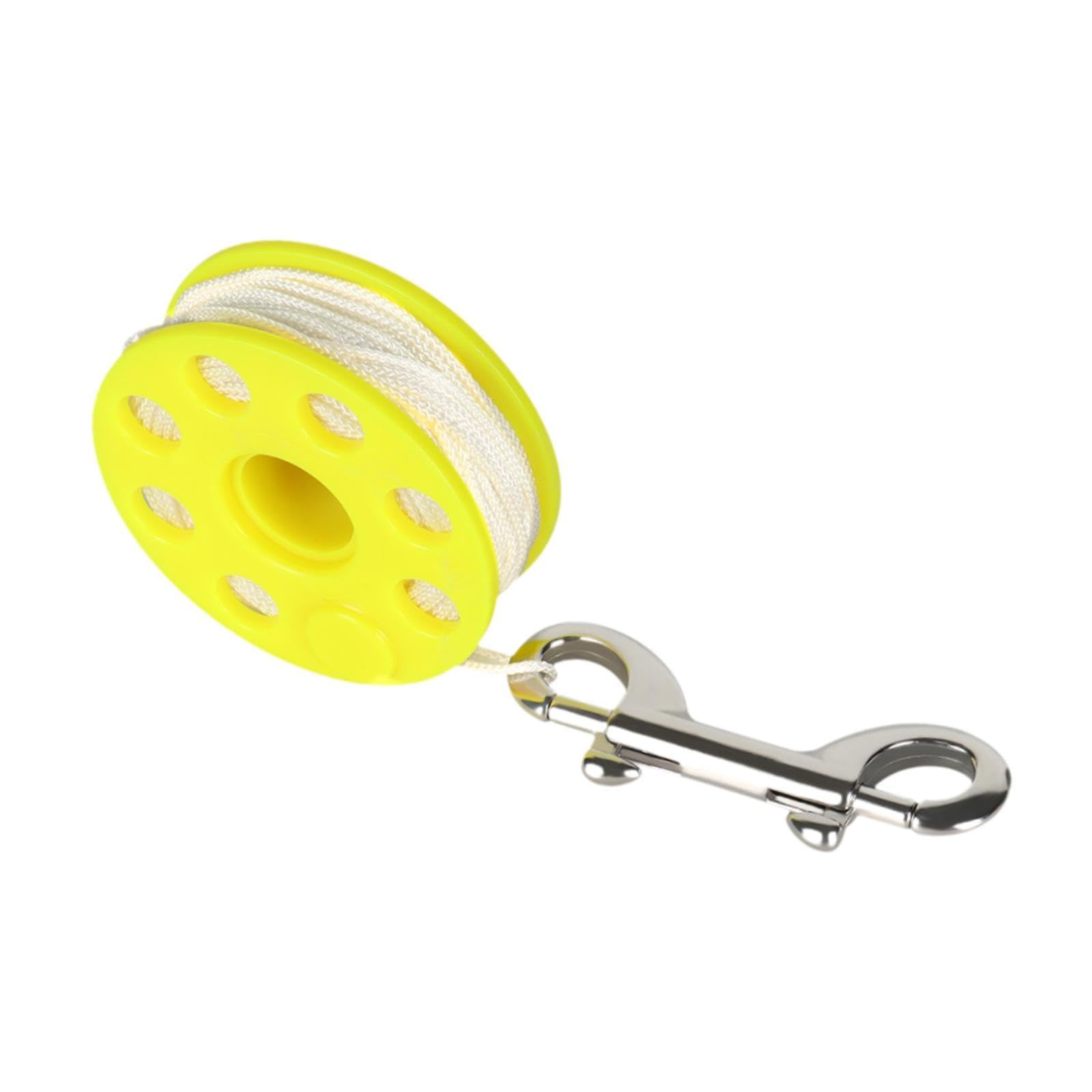 Mulinello da Immersione Compatto con Bobina a Moschettone a Doppio Bullone, Realizzato in Robusto Nylon per Un Controllo Affidabile della, Giallo