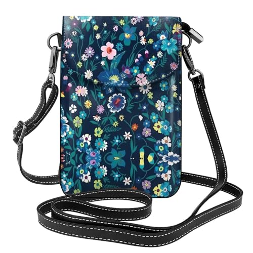 Sac à bandoulière en cuir motif jardin femme mini sac portefeuille Moonlight Garden