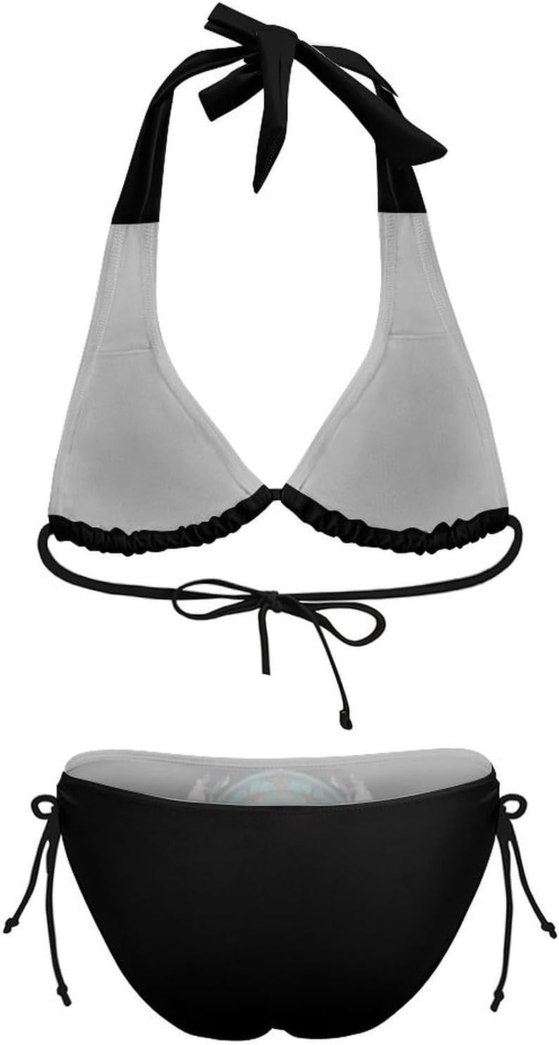 Dreamcatcher1 Bison Novelty Women's 2 Piece String Bikini Set Swimsuits Bathing Suit Swimwear