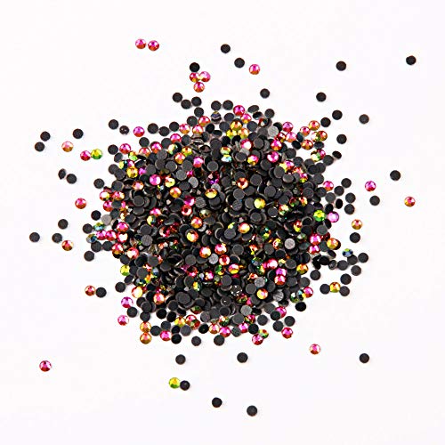 Image of Beadsland Crystal Hotfix Rhinestone,Machine Cut Stone 1440pcs /pkg (Rainbow, 3mm)