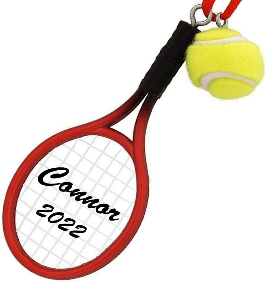 Kurt Adler Tennis Racket with Ball Christmas Ornament : Home & Kitchen
