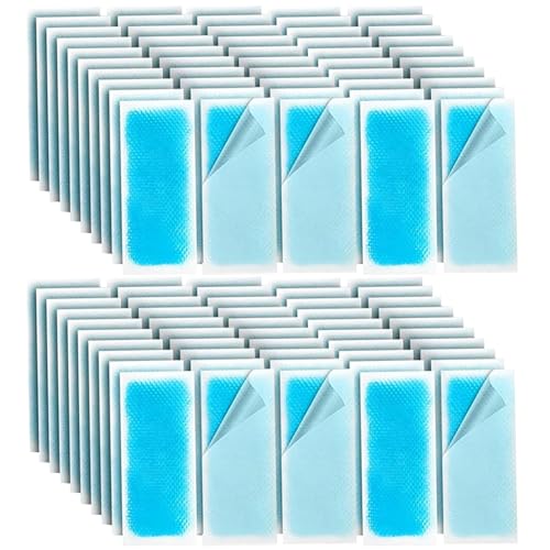 Fever Patch for Kids, 100 Pcs Cooling Patcher, Cooling Patches for Hot Weather, Instant Cooling Cooling Patches for Kids Adults Cooling Gel Pad Pack for Pain Relief (50 Bags)