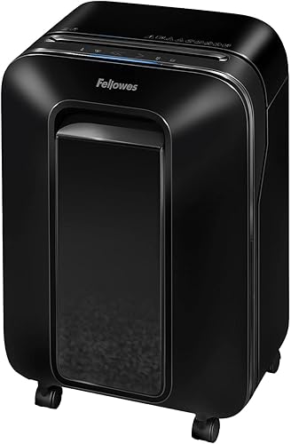 Fellowes Powershred LX200 Micro Cut - Trituradora de papel (12 por paso, para triturar papel, clip de papel, tarjeta de crédito, tamaño de