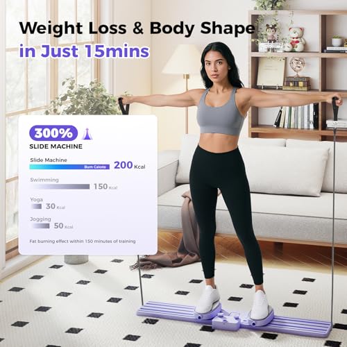 Lazolloa Pilates Slider Board with Resistance Bands の商品画像 8