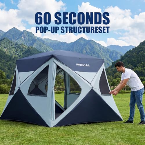 Carpa de camping pop up para 4 personas miniatura 3
