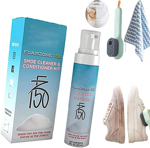Foamzone 150 Shoe Cleaner, Fz150 Shoe Cleaner, Fz150 Shoe Cleaner Foam, FoamZone 150 Shoe Cleaner & Conditioner Kit (1PCS)