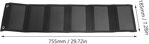 Miniatura 8 de Panel solar portátil de 5 V 14 W, cargador de panel solar plegable con salida USB de 5.2 V 2 A, kit de panel solar de emergencia de energía