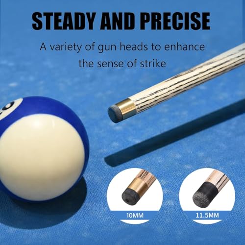 Taco de billar de madera para pool y snooker miniatura 2