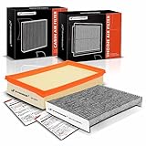 A-Premium 2-PC Engine & Cabin Air Filter with Activated Carbon Compatible with Ford Fusion