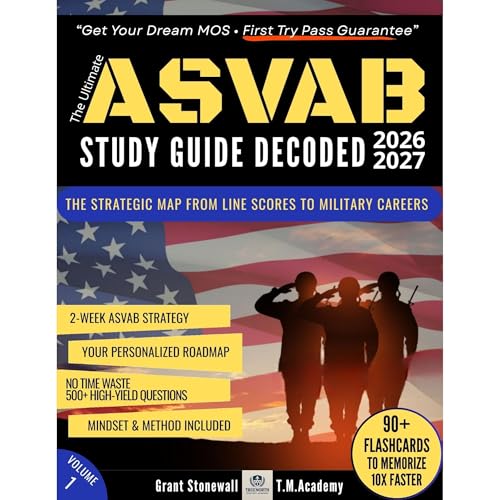 ASVAB Study Guide Decoded Audiolibro Por Grant Stonewall, TrueNorth Mastery Academy, Mason Webb, Sawyer Briggs arte de portad