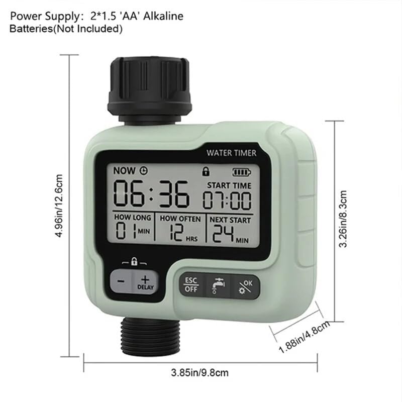 Image of LABART HCT-322 Automatic Water Timer Garden Digital Irrigation Machine with 2.76 inch LCD Display Intelligent Sprinkler Outdoor to Save Water and Time