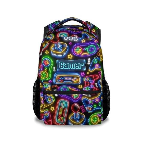COZYAURA Backpacks for Boys - Cool Gamer Travel Backpack for Kids - 17 Inch Bookbag for Elementary Primary School - Back to School Supplies