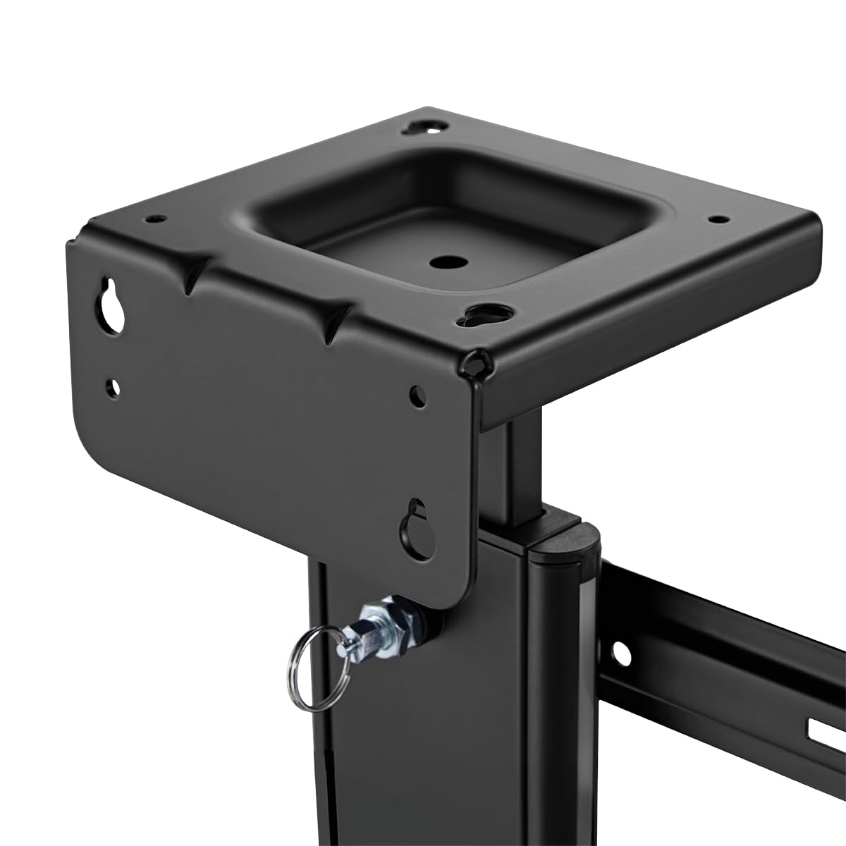 LogiLink EO0073 - PC-Halterung zur Untertisch- oder Wandmontage, Tragkraft bis 20 kg, Farbe: Schwarz