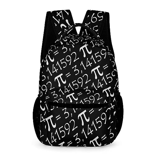 FunnyStar Pi Symbol Mathematica Laptop Backpack Cute Daypack for Camping Shopping Traveling