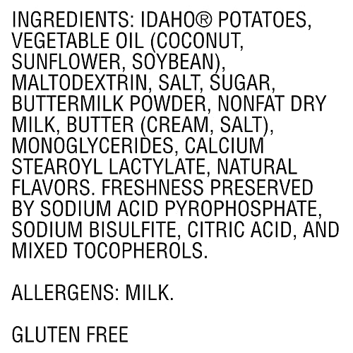 Idahoan Reduced Sodium Mashed Potatoes, Buttery Homestyle, 4 Ounce (Pack Of 12) #TOP3
