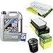 Produktbild QR-PARTS 69367218 Filter Set Inspektionspaket 5 Liter Liqui Moly Motoröl Top Tec 4600 5W-30 MANN-FILTER Innenraumfilter Luftfilter Ölfilter