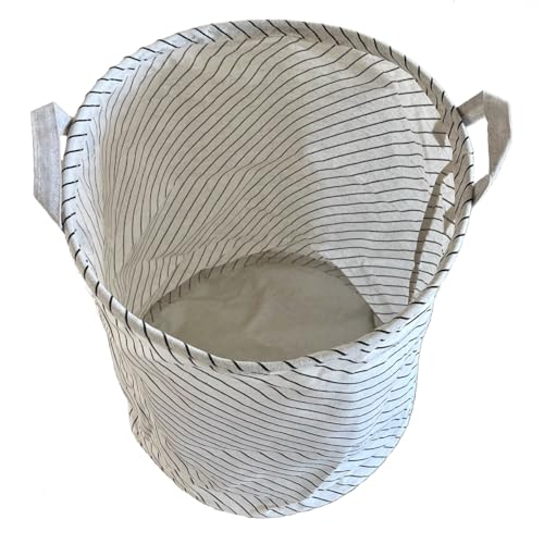 Cesto Organizador de Roupa Suja Redondo Com Alça Dobrável Brinquedos Banheiro 60 Litros