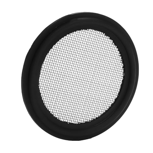 Image of DERNORD 2 Pack 1.5 inch Sanitary Tri-Clamp Gasket Buna-N (NBR) w /Stainless Bonded Type Screen 30 Mesh