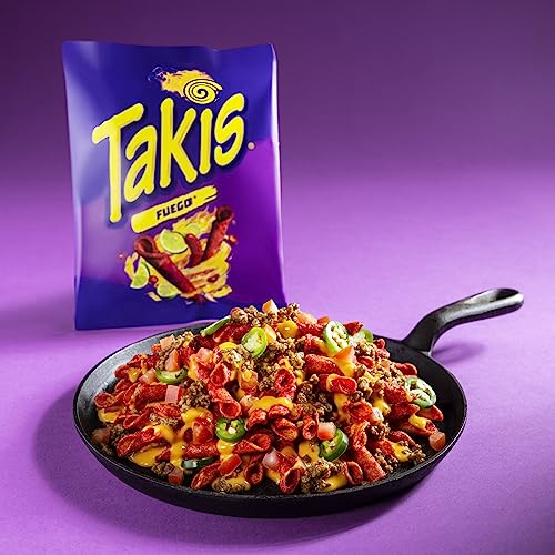 Takis Blue Heat Rolled Tortilla Chips, Hot Chili Pepper Artificially Flavored, Multipack Box With 14 Bags Of 9.9 Ounces, Net Weight Of 8 Pounds 10.6 Ounces #TOP2