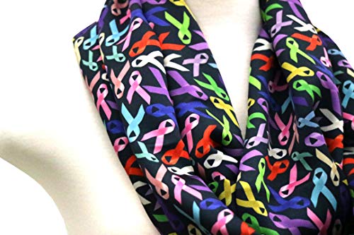 Di Capanni Cancer ribbon infinity scarf women Oncologists survivors doctors nurse chemotherapy chemo2