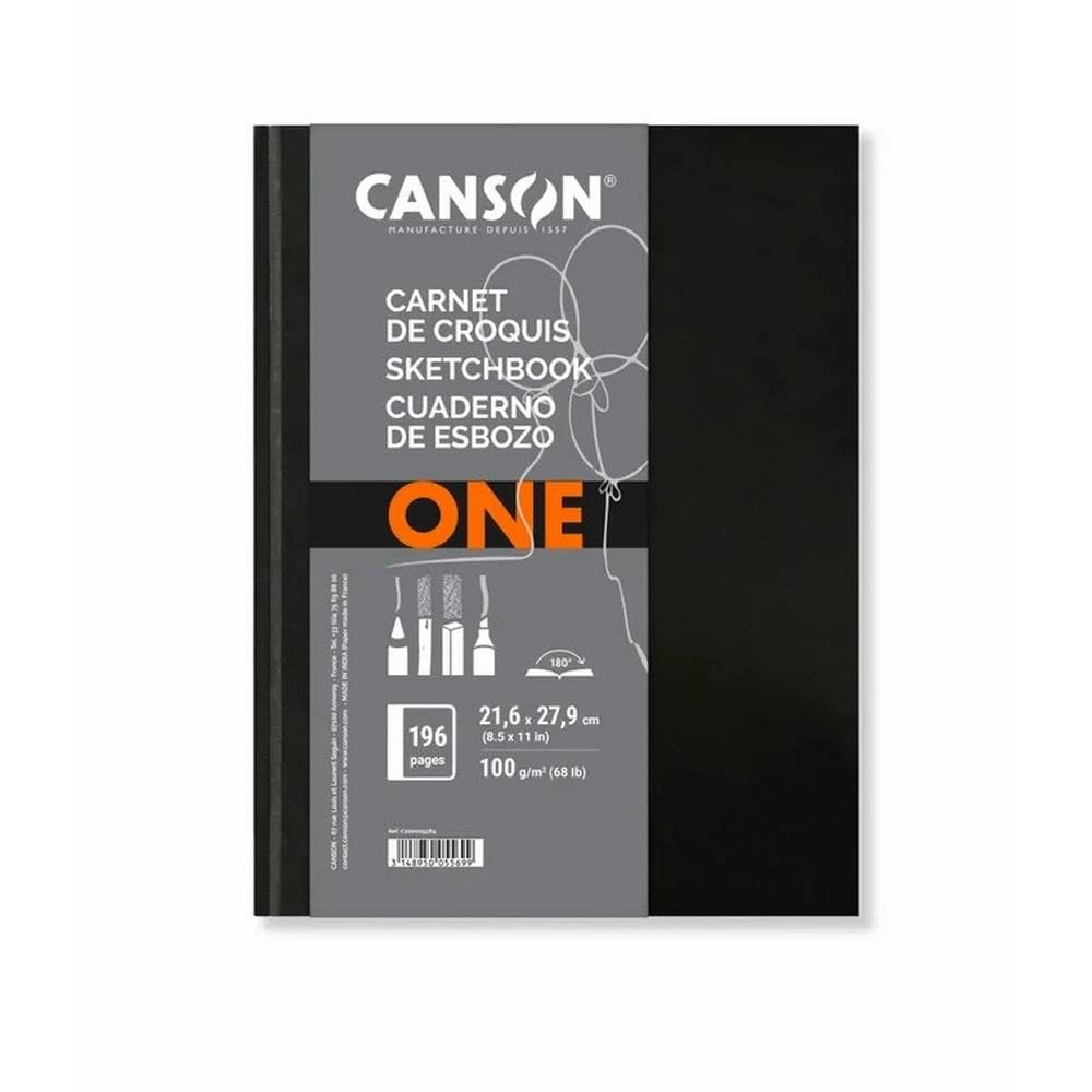 Amazon.com: CANSON Artbook One Sketch Pads A4 196 Pages 100 g Pack
