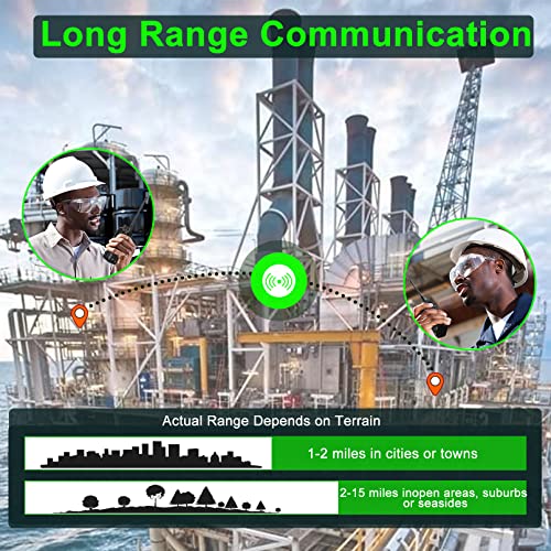 Image of SAMCOM FPCN10A Two Way Radio Heavy-Duty with Earpiece Charger Base 2 Packs | UHF Radios Professional Programmable Commercial Heavy Duty Group Talk Strong Signal 3000mAh Rechargeable for Church School