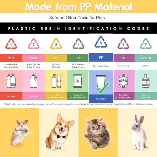 Hiflora Indoor Puppy Playpen | Durable, Waterproof Pet Play Pen for Kittens, Rabbits, Guinea Pigs - DIY Easy Assembly, Safe & Secure, 17 X 12 Inch, 14 Panels - Thumbnail 7