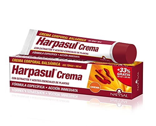 HARPASUL® CREMA 75+25 ml | Crema Activa con Efecto Frío | Con extractos de Harpagofito y Árnica | Acción Hidratante |Crema de Masaje | Cuerpo y Articulaciones | Hecho en España | Natysal Cover