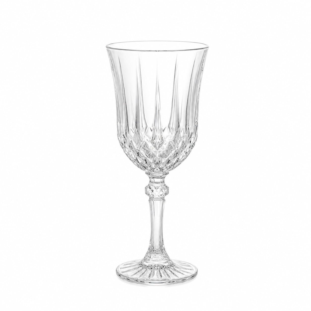 RCR Melodia Verres à Pied Eau, CL 27, Verre, Transparent, 9 x 9 x 20 cm