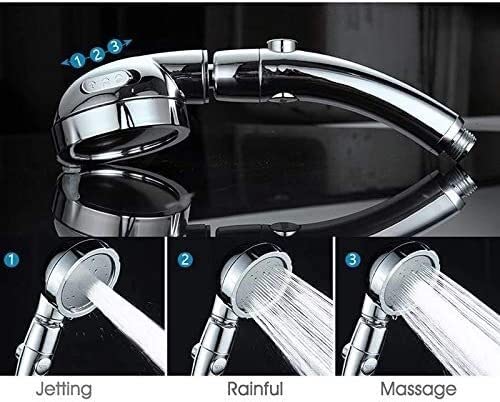 Pommeau de douche haute pression avec bouton pause pour économiser l'eau - 4