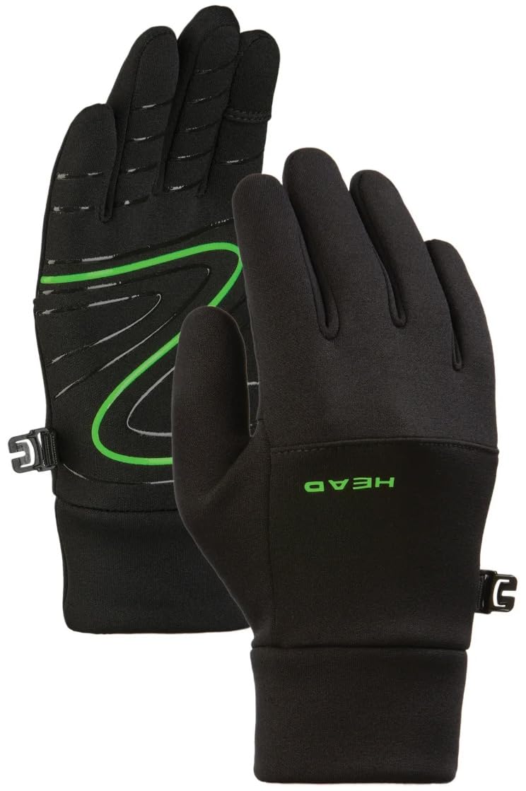 HEAD Kids’ Touchscreen Compatible Gloves, Black, LG 10-14