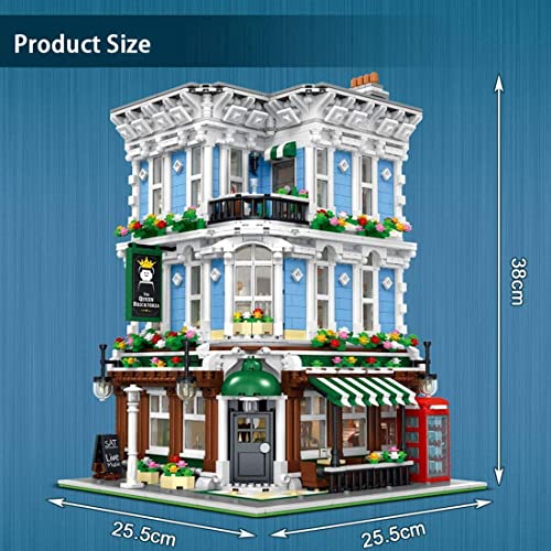 KEKRAV Queen Bar Building Set, Housemodular Building, Street View Architecture Model, 3678pcs Bausteine, die mit Lego… – Bild 6