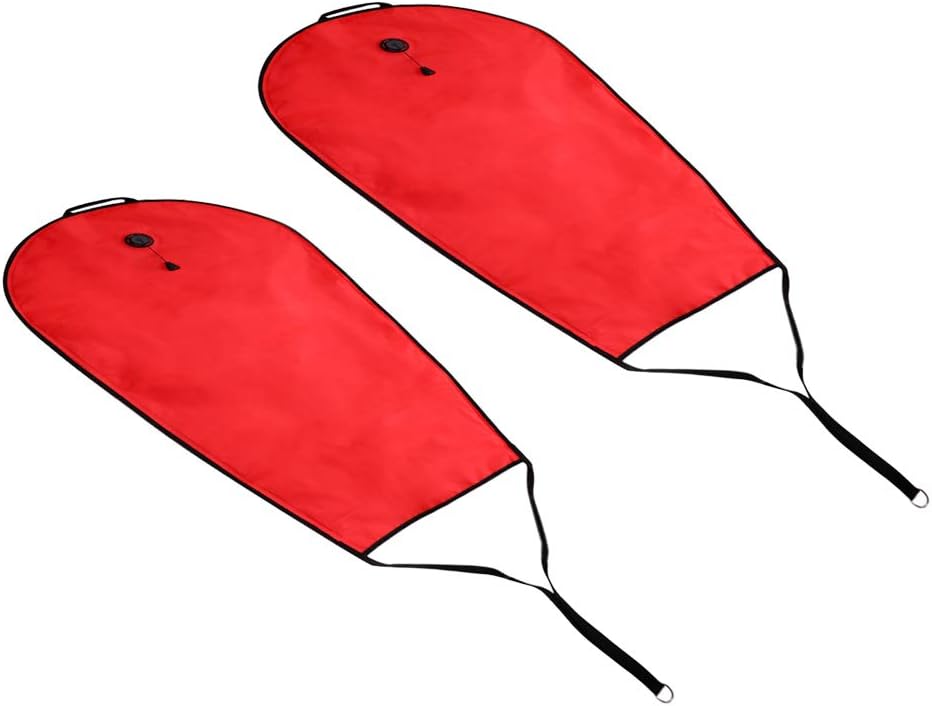 Bulk 2 Scuba Dive Lift Bag Salvage Bag for Diving, Snorkeling - 125lbs - High Visible & Functional