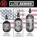 Ninja Paintball 68/4500 Lite Carbon Fiber HPA Paintball Tank with Ultralite Regulator. Made in the USA. 1-Year Warranty (Red)