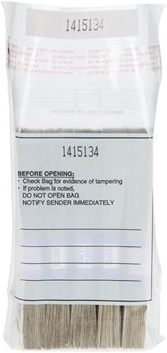 BankSupplies Bolsas de depósito en efectivo de cinco correas, 6.5 pulgadas de ancho x 7.5 pulgadas de alto, paquete de 1000 unidades, transparente,