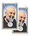 CatholicStore St. Padre Pio Pewter Medal with Laminated Holy Card, 24
