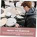 VINTORKY 4pcs Silicone Drumstick Covers Protective Covers for Drums Quiet Tips for Drumsticks