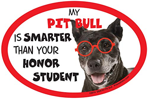 Pit Bull Car Magnets: My Pit Bull is Smarter Than Your