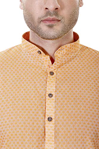 Image of LUCKWIN Men's Regular Fit Cotton Kurta Pyjama Set, Full-Sleeve, Mandarin Collared Neck, Ideal for Every Occasion, Cotton Made, Lightweight and Comfortable