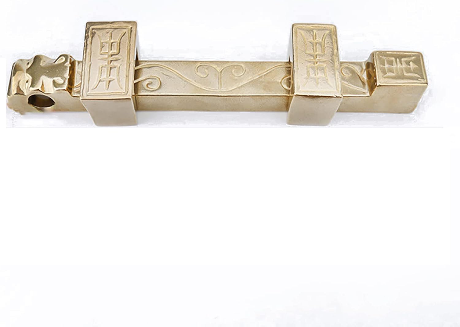 1Pc Antique Brass Sliding Barrel Latch Lock - Durable Bolt Door Buckle for Doors, Windows, and Fences(28cm)