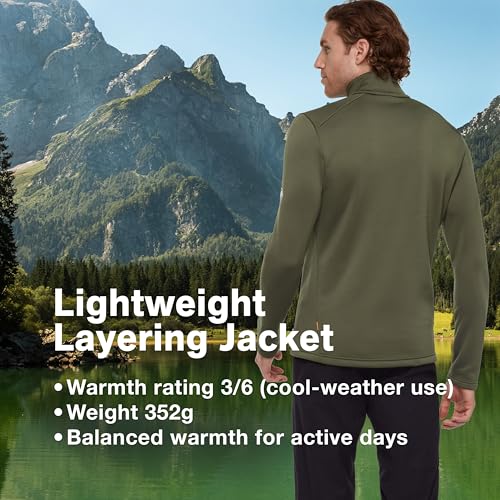 Image of Mammut Mens Outdoor Midlayer Jacket, Warm and Breathable Insulated Performance Zip-Up for Hiking and Running