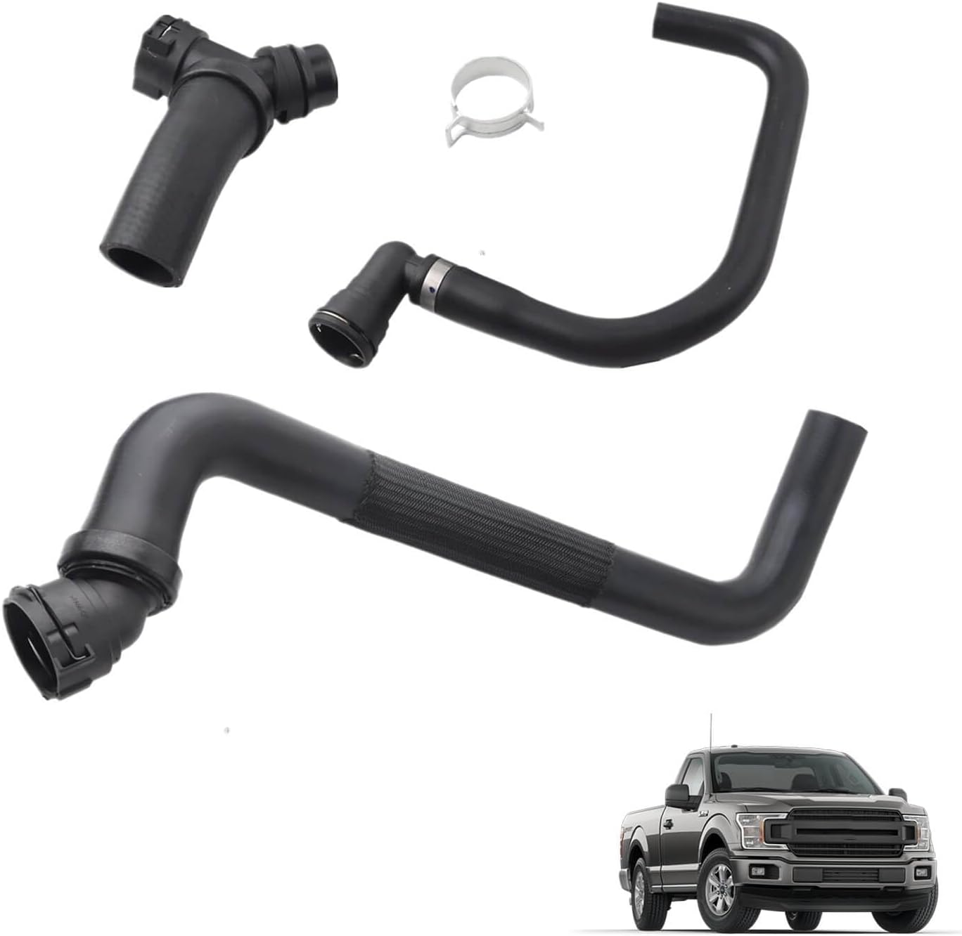 Upper Radiator Hose Y-Connector Lower Degaus,Replace DR3Z-8566-A CL3Z-8260-A BL3Z-8C350-A,Compatible with Ford F-150 5.0L 2011-2020