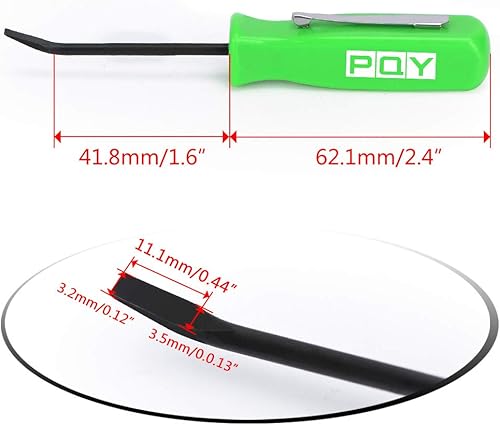 Miniatura 25 de Mini barra de palanca de bolsillo con clip de bolsillo 4.5 pulgadas de longitud 3 piezas (azul)