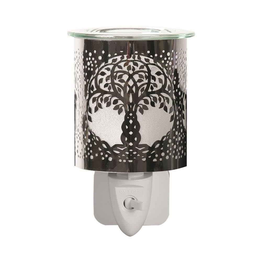 Aroma Chrome Tree of Life Plug In Wax Melt Warmer