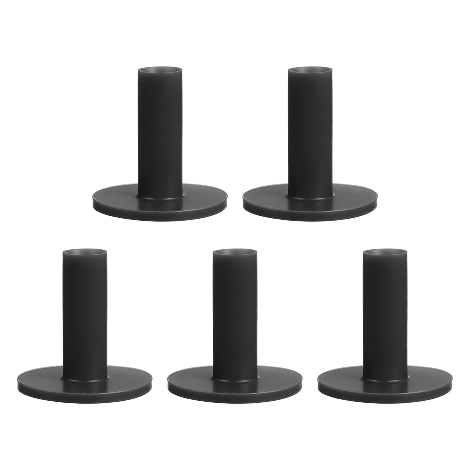 PATIKIL 2.6 Inch Rubber Golf Tees, 5 Pack Tall Practice Training Driving Range Tees Stable Ball Holder for Outdoor Indoor Hitting Mat, Black