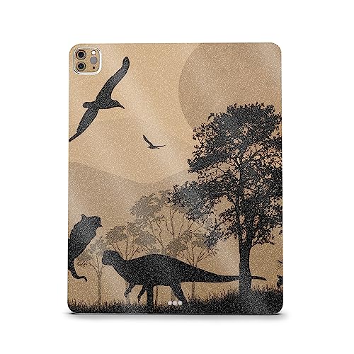 Image of MightySkins Carbon Fiber Skin Compatible With Apple iPad Pro 12.9 inch M2 6th Gen (2022) Full Wrap Kit - Mass Extinction | Protective Durable Textured Carbon Fiber Finish | Easy To Apply | Made in the USA