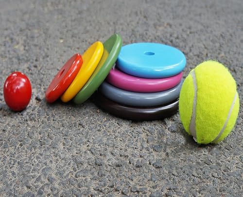 Urbane Chic® Seven Stone Lagori Pitthu Wooden Game Set for Kids/Adults, Light-Weight Handmade Wooden Traditional Indian Stacking Game- satoliya/nargolio Game