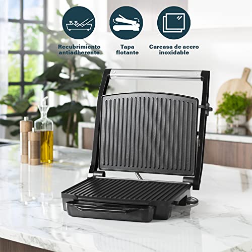 Plancha Grill Princess 112415 - 2000W Negro, Acero Inoxidable